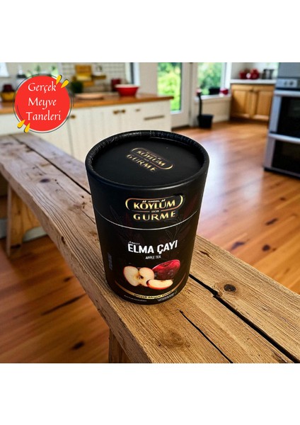 Amasya Elma Çayı 250 gr – Bitki Çayı, Gerçek Meyve Taneli Silindir Kutu modelleri
