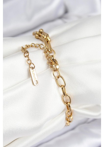 316L Çelik Tifany Ağaç Model Gold Renk Kadın Bileklik - PRT3500EB08560 fiyatları