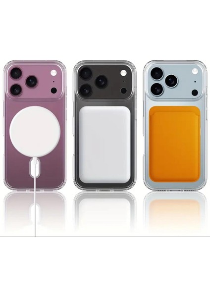 Iphone 17 Pro Max Uyumlu Şeffaf Magsafe Darbe Emici Telefon Kılıfı fırsatları