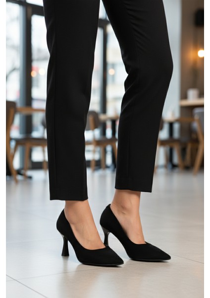 Siyah Kadın Topuklu Ayakkabı 357190 Z
