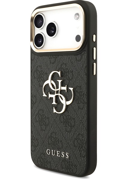 iPhone 17 Pro Max Uyumlu Kılıf Guess Orjinal Lisanslı 4g Büyük Metal Logolu Kalın Askılı Kapak Siyah fiyatları