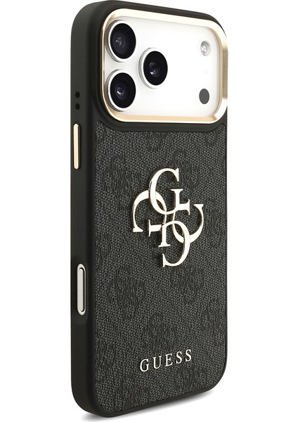 iPhone 17 Pro Max Uyumlu Kılıf Guess Orjinal Lisanslı 4g Büyük Metal Logolu Kalın Askılı Kapak Siyah fırsatları