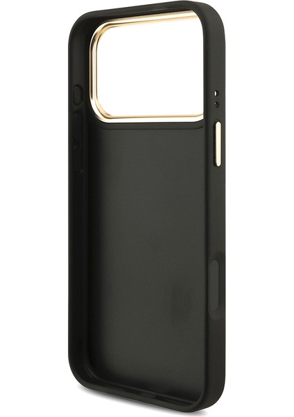 iPhone 17 Pro Max Uyumlu Kılıf Guess Orjinal Lisanslı 4g Büyük Metal Logolu Kalın Askılı Kapak Siyah indirimleri