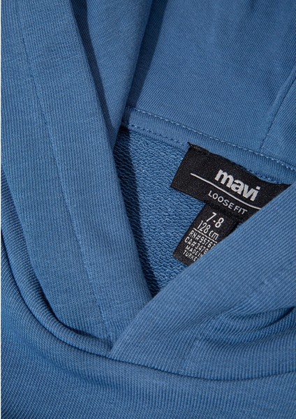 Mavi Logo Baskılı Mavi Sweatshirt 6S10143-83767 modelleri