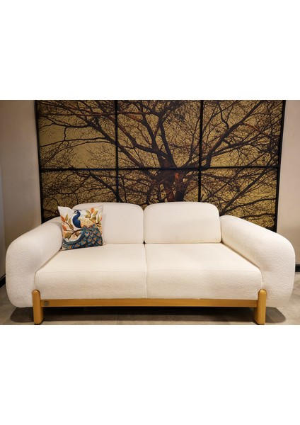 Krep Örgü Üzerine Yüksek Kaliteli Dijital Baskılı Içi Dolu Kırlent 45X43 cm Tavuz Kuşu Desenli fırsatları
