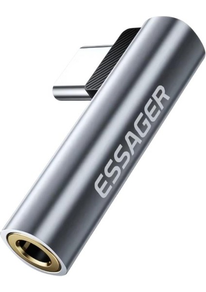 L Tipi Type-C To 3.5mm Aux Dönüştürücü Type-C To 3.5mm Kulaklık Dönüştürücü Ses Dönüştürücü Kablo