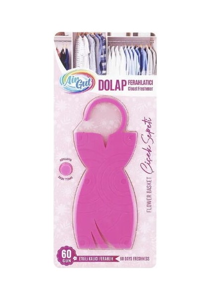 Elbise Desenli Dolap Ferahlatıcı Çiçek Sepeti Kokusu X1