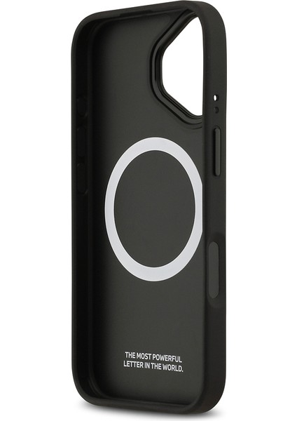 iPhone 17 Kılıf Bmw Lisanslı M-Safe Şarj Özellikli Metal Bmw ve M Logolu Pu Karbon Tasarımlı Kırmızı