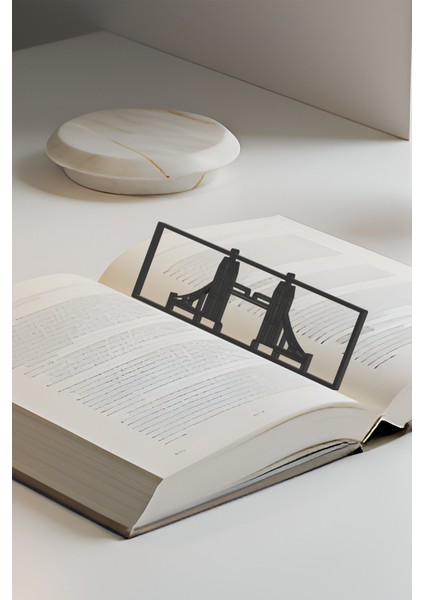 Köprü Kitap Ayracı, Modern Tasarım, Hafif ve Şık 2’li, Siyah ve Beyazın Modern Uyumu fiyatları