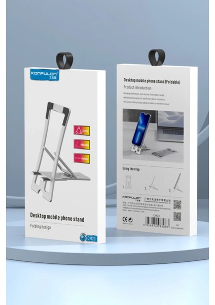 CM23 Ayarlanabilir Katlanabilir Masaüstü Telefon Tutucu - GÜMÜŞ-(5796) - AYS9545-7932 fırsatları