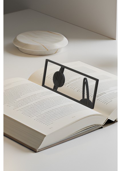 Gezegen Kitap Ayracı, Modern Tasarım, Hafif ve Şık 2’li, Siyah ve Beyazın Modern Uyumu fiyatları