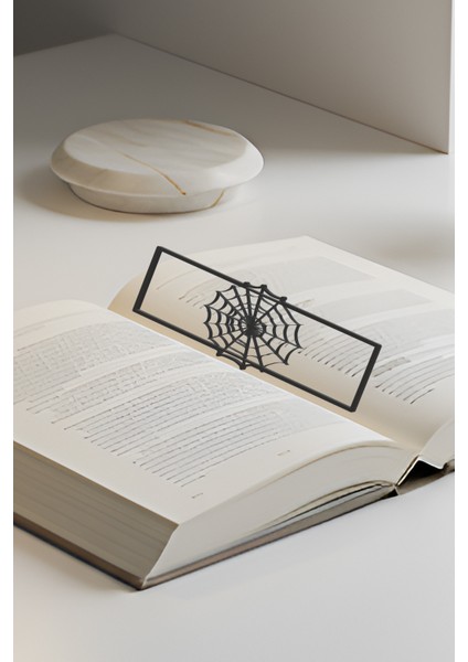 Örümcek Ağı Kitap Ayracı, Modern Tasarım, Hafif ve Şık 2’li, Siyah ve Beyazın Modern Uyumu fiyatları