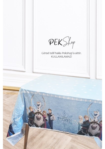 Frozen Konsept Elsa Masa Örtüsü Elsa Konsept Doğum Günü Masa Örtüsü