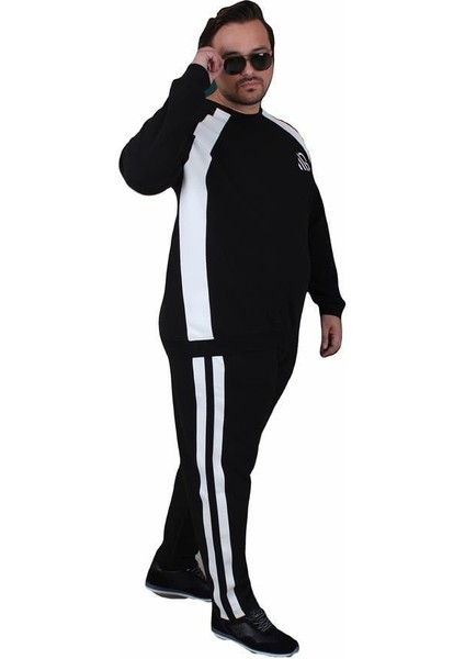 Büyük Beden Eşofman Takım Piezas TK25602 Sıyah fiyatları