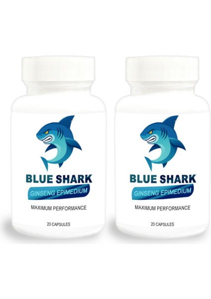 Blue Shark 2 Adet Erkeklerin Cinselliğine Performansina 20 Li Takviye | Ginseng & Epimediyum Içerikli