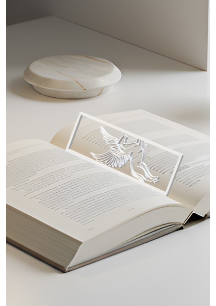 Pegasus Kitap Ayracı, Modern Tasarım, Hafif ve Şık 2’li, Siyah ve Beyaz modelleri