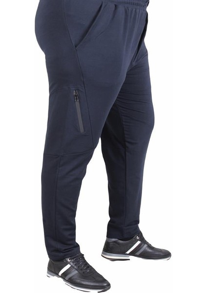 Büyük Beden Classic Eşofman Altı Çapraz Fermuarlı 25500 Lacıvert fiyatları