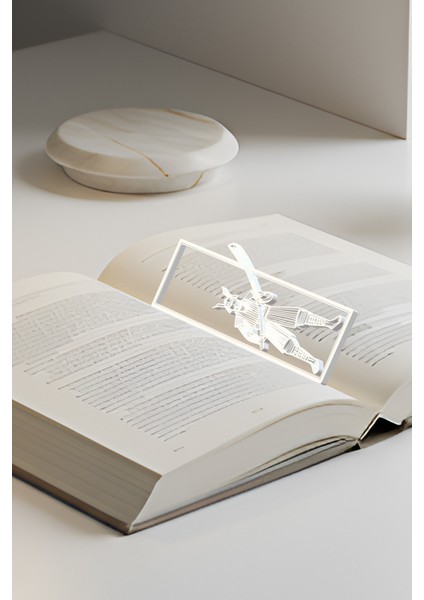 Samuray Kitap Ayracı, Modern Tasarım, Hafif ve Şık 2’li, Siyah ve Beyazın Modern Uyumu fiyatları