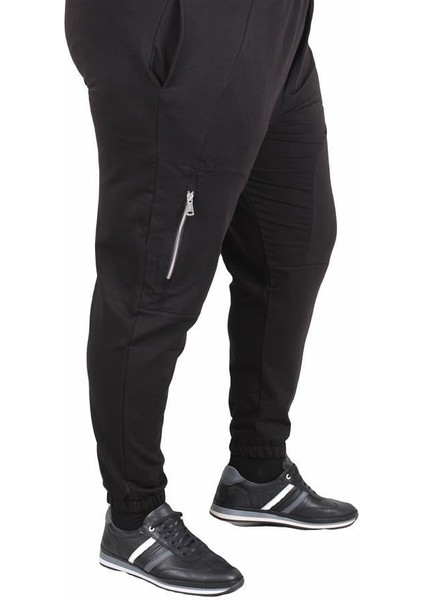 Büyük Beden Classic Eşofman Altı Dik Fermuarlı 25501 Sıyah fiyatları