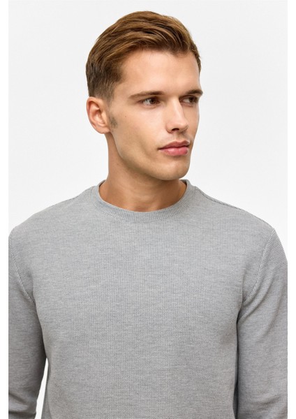 Gri Regular Düz Bisiklet Yaka Sweatshirt indirimleri