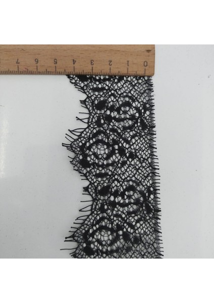 Sakallı Dantel (Kod A157-1) Eni 5 cm En 1 Adet 3 Metre Siyah -Elbise-Iç Çamaşır-Abiye-Dıy modelleri
