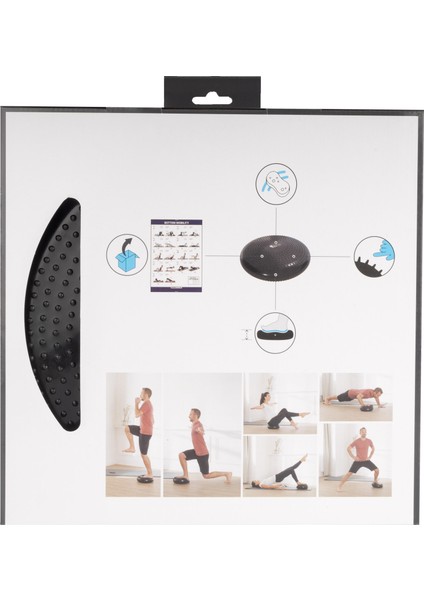 Domyos Çift Taraflı ve Modüler Denge Diski - Siyah - Fitness modelleri