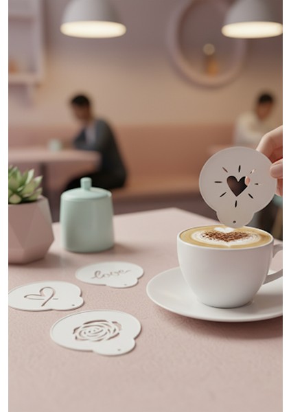 Kahve Şablonu, Kahve Süsleme Seti, Tatlı Süsleme Seti, 4'lü Set fırsatları
