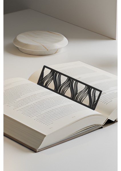 Frekanslar Kitap Ayracı, Modern Tasarım, Hafif ve Şık 2’li, Siyah ve Beyazın Modern Uyumu fiyatları