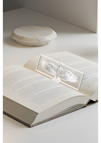 Güçlü Kartal Kitap Ayracı, Modern Tasarım, Hafif ve Şık 2’li, Siyah ve Beyazın Modern Uyumu fiyatları