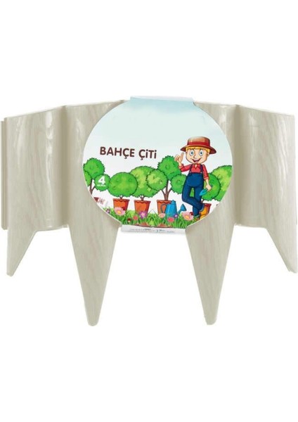 So-Ibc3 Eko Istanbul Bahçe Çiti 4'lü Set 31X23 cm Kirli Beyaz (113)
