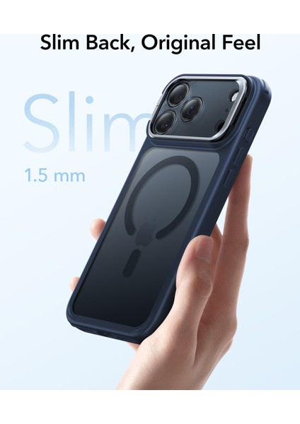 Apple iPhone 17 Pro Classic Hybrid Magsafe Standlı Kılıf - Kamera Kontrol Buton