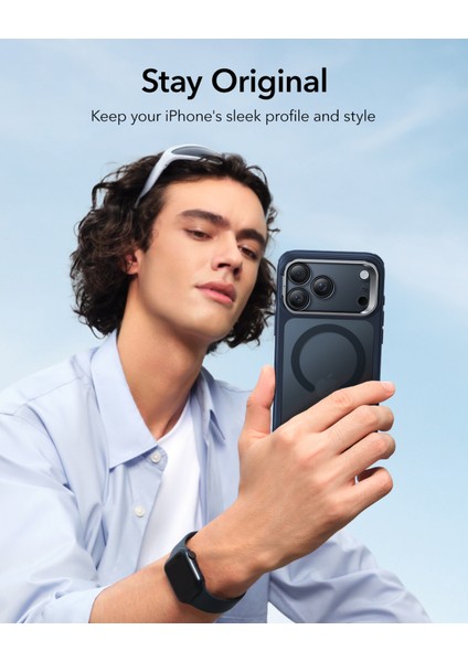 Apple iPhone 17 Pro Classic Hybrid Magsafe Standlı Kılıf - Kamera Kontrol Buton