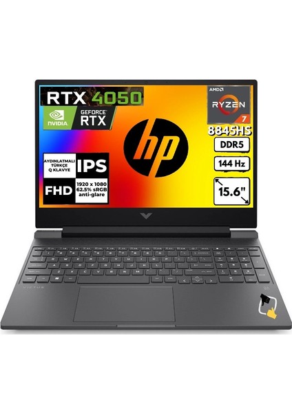 Victus 15-FB3706NT Amd Ryzen 7-8845HS 16GB Ddr5 1tb SSD RTX4050 6gb 15.6'' Full Hd 144Hz IPS Windows 11 Pro Gaming Laptop B9KM3EA +Snertech Çanta fiyatları