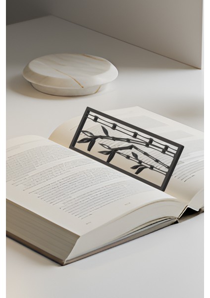 Bambu Kitap Ayracı, Modern Tasarım, Hafif ve Şık 2’li, Siyah ve Beyazın Modern Uyumu fiyatları