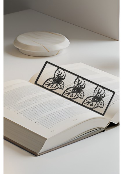 Nane Kitap Ayracı, Modern Tasarım, Hafif ve Şık 2’li, Siyah ve Beyazın Modern Uyumu modelleri