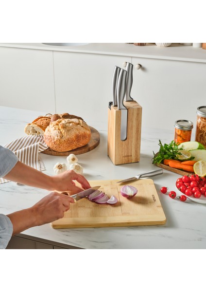 Samuray Force Standlı Japon Çeliği 6 Parça Bıçak Seti fırsatları