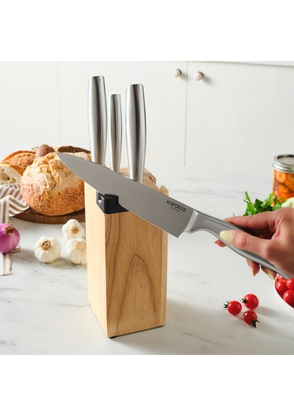 Samuray Force Standlı Japon Çeliği 6 Parça Bıçak Seti indirimleri