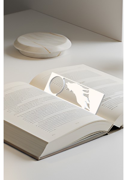 Kurt ve Dolunay Kitap Ayracı, Modern Tasarım, Hafif ve Şık 2’li, Siyah ve Beyazın Modern Uyumu fiyatları