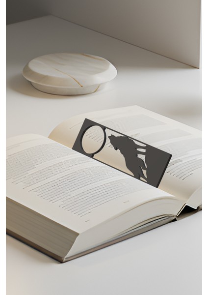 Kurt ve Dolunay Kitap Ayracı, Modern Tasarım, Hafif ve Şık 2’li, Siyah ve Beyazın Modern Uyumu modelleri