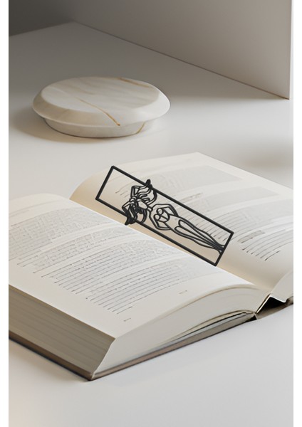 Medusa Kitap Ayracı, Modern Tasarım, Hafif ve Şık 2’li, Siyah ve Beyazın Modern Uyumu modelleri