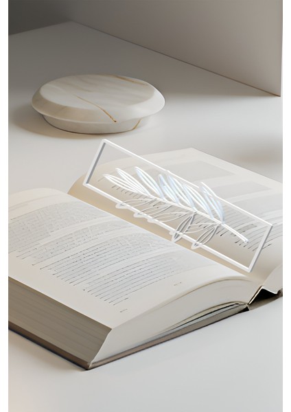 Iğde Kitap Ayracı, Modern Tasarım, Hafif ve Şık 2’li, Siyah ve Beyazın Modern Uyumu fiyatları