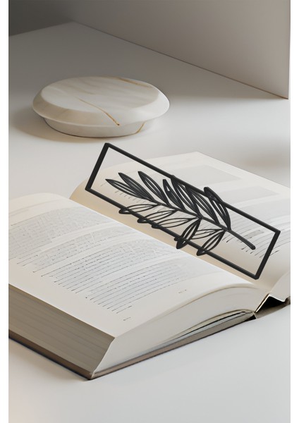 Iğde Kitap Ayracı, Modern Tasarım, Hafif ve Şık 2’li, Siyah ve Beyazın Modern Uyumu modelleri