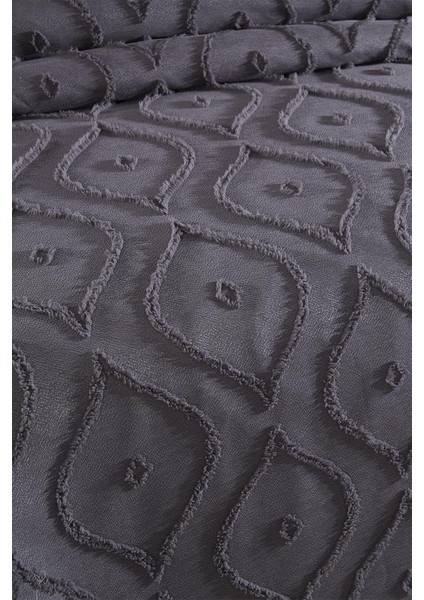 Pirot 3 Parça Çift Kişilik Pike Takımı Antrasit modelleri