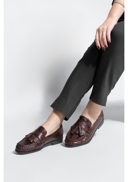 Kadın Loafer Püsküllü Günlük Ayakkabı Loriza Kahve fırsatları