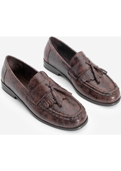 Kadın Loafer Püsküllü Günlük Ayakkabı Loriza Kahve indirimleri