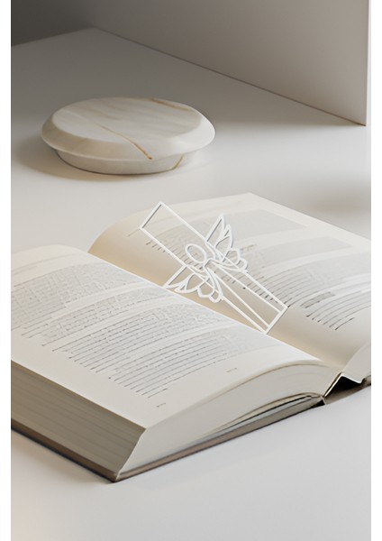 Melek Kitap Ayracı, Modern Tasarım, Hafif ve Şık 2’li, Siyah ve Beyazın Modern Uyumu modelleri