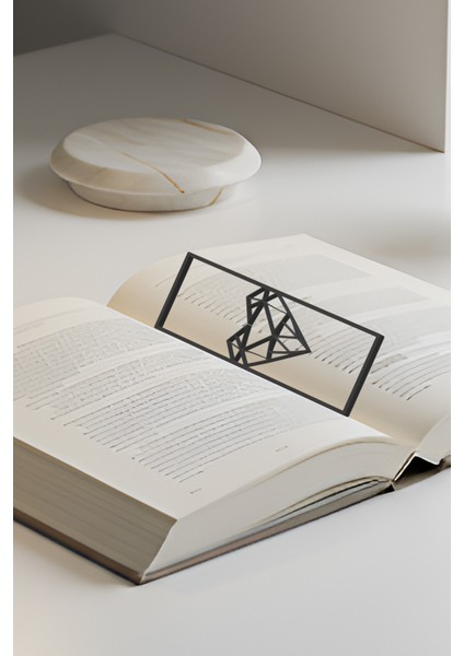 Kalp Kitap Ayracı, Modern Tasarım, Hafif ve Şık 2’li, Siyah ve Beyazın Modern Uyumu fiyatları