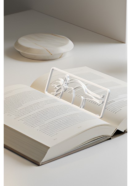 Geyik Kitap Ayracı, Modern Tasarım, Hafif ve Şık 2’li, Siyah ve Beyazın Modern Uyumu modelleri