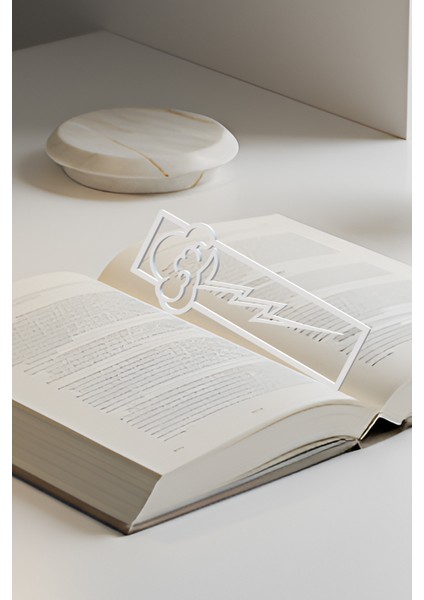 Şimşek Kitap Ayracı, Modern Tasarım, Hafif ve Şık 2’li, Siyah ve Beyazın Modern Uyumu fiyatları