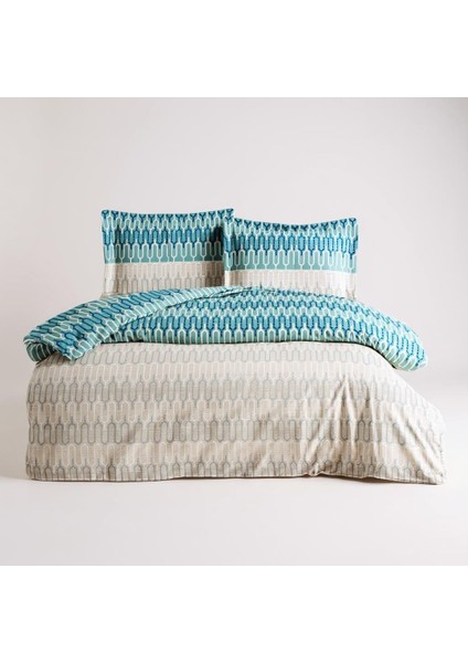 “özdilek Ranforce Flare Stitch Çift Kişilik %100 Pamuk Nevresim Takımı – Modern ve Nefes Alabilen Kumaş”